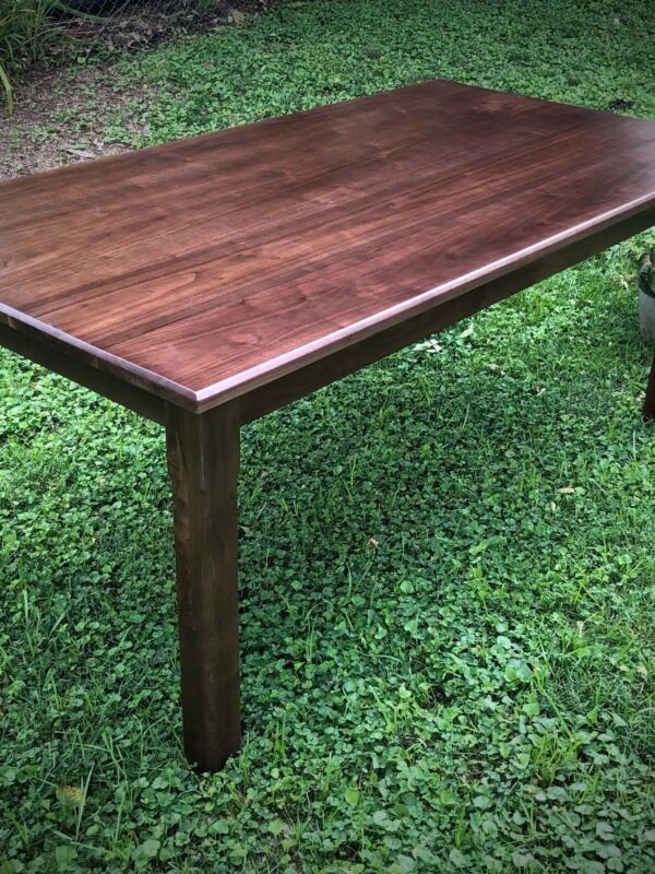 Custom dark walnut table