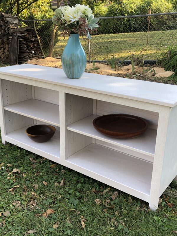 White wash console table