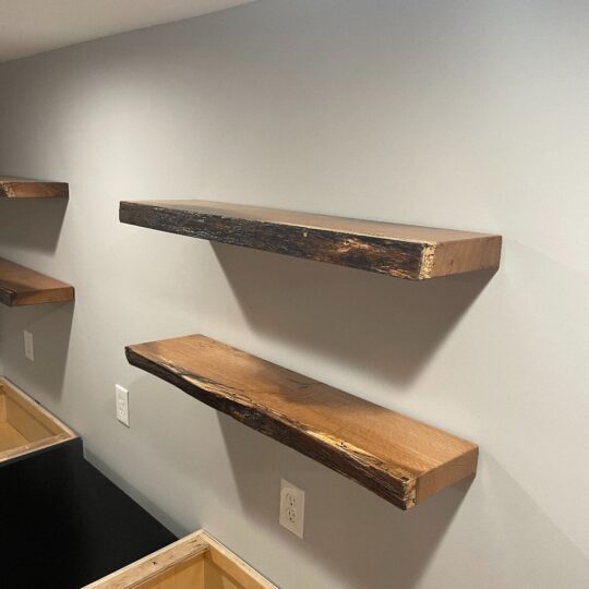 Live Edge Floating Shelving