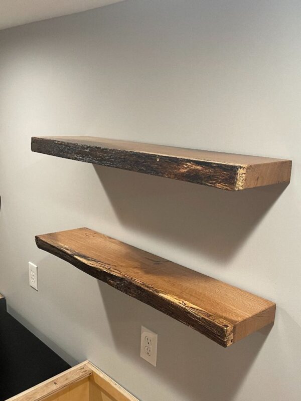 Live Edge Floating Shelving