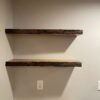 Live Edge Floating Shelves Front