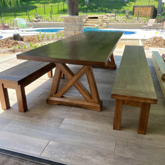 Outdoor Cypress Dining Table