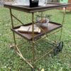 Antique bar cart