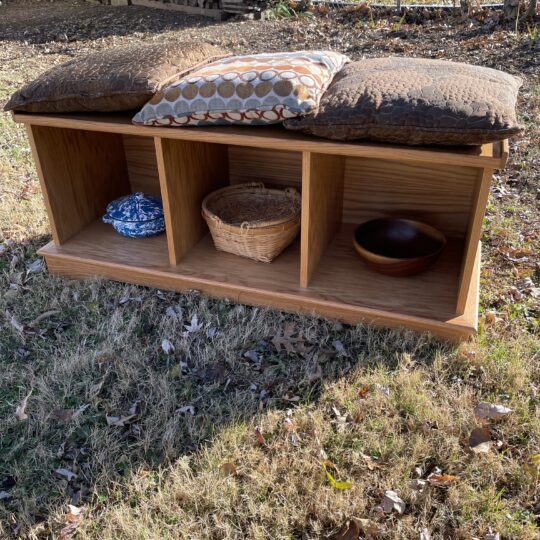 Entryway bench front